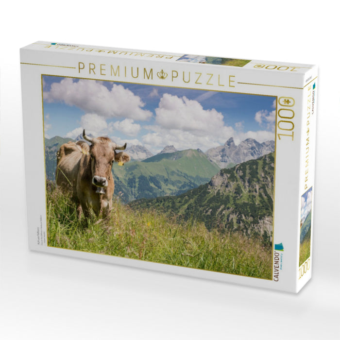 Kuh am Fellhorn - CALVENDO Foto-Puzzle'