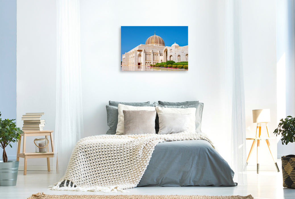 Premium textile canvas A motif from the calendar Oman - travel destination Muscat and Salalah 