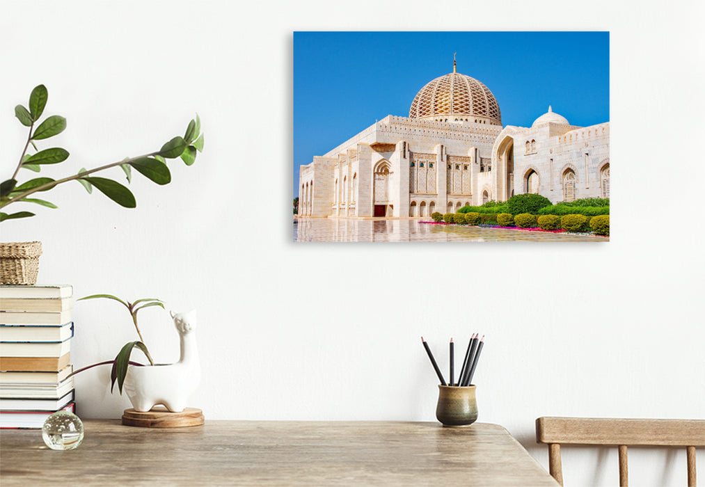 Premium textile canvas A motif from the calendar Oman - travel destination Muscat and Salalah 