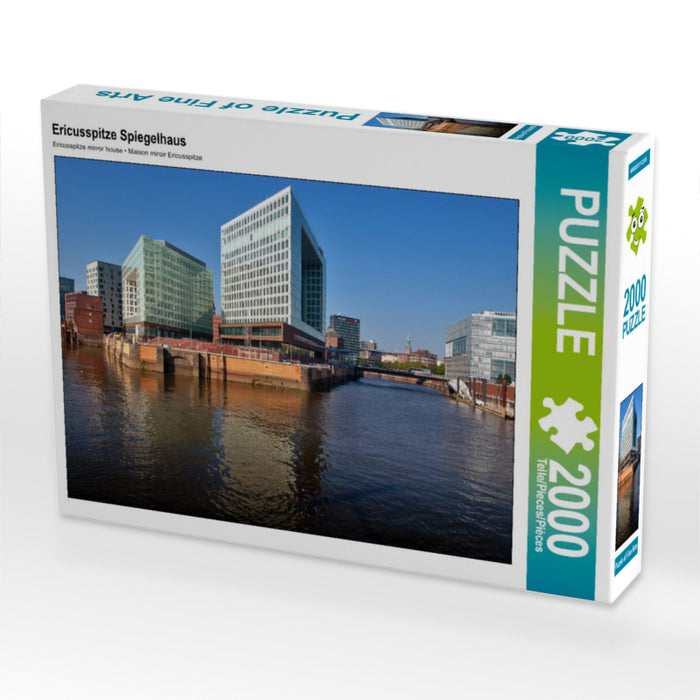 Ericusspitze Spiegelhaus 2000 Teile Puzzle quer - CALVENDO Foto-Puzzle'