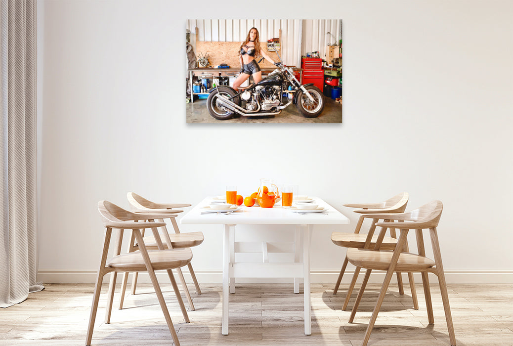 Premium Textil-Leinwand Panhead Starrahmen 1600 Bj.1954 mit Lia_Juwel_Official