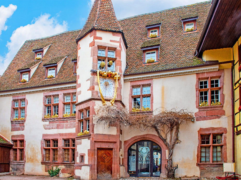 Historischer Turm mit Sonnenuhr - CALVENDO Foto-Puzzle'