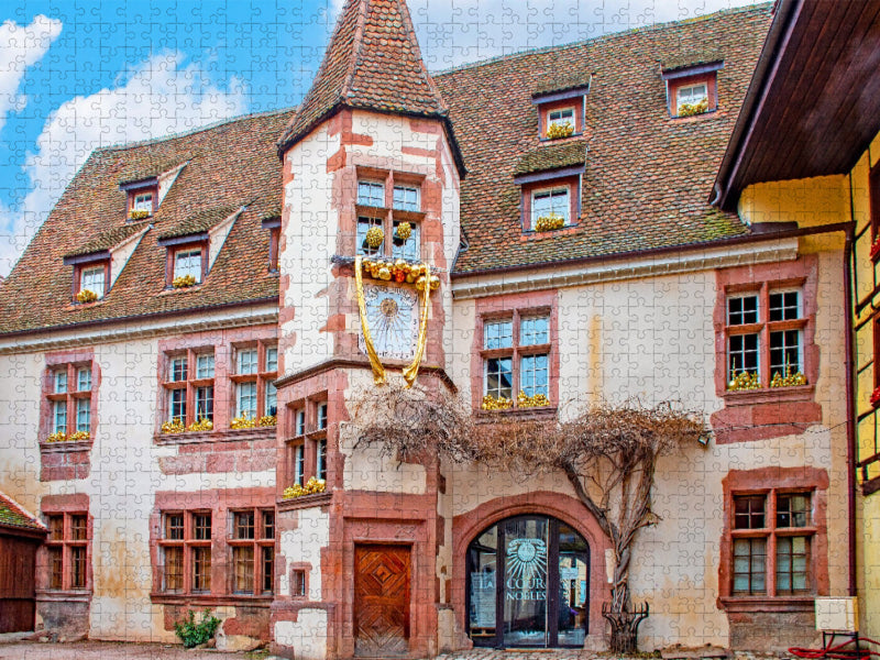 Historischer Turm mit Sonnenuhr - CALVENDO Foto-Puzzle'