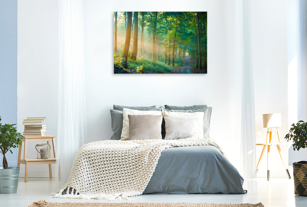 Premium textile canvas Summer in the forest 