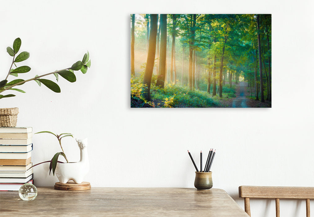 Premium textile canvas Summer in the forest 
