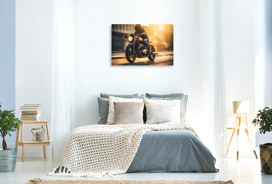 Premium Textil-Leinwand Ein Motiv aus dem Kalender Urban Biker