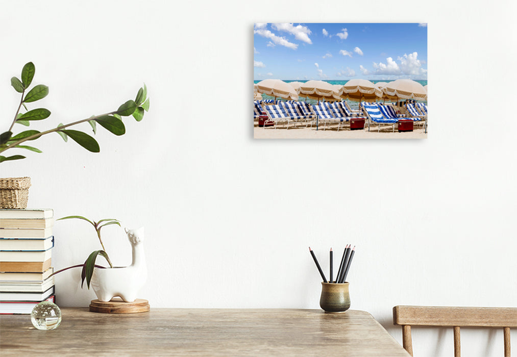 Premium textile canvas relaxing beach idyll 