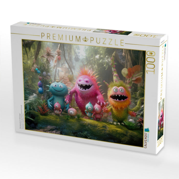 Monsterparty im Dschungel - CALVENDO Foto-Puzzle'