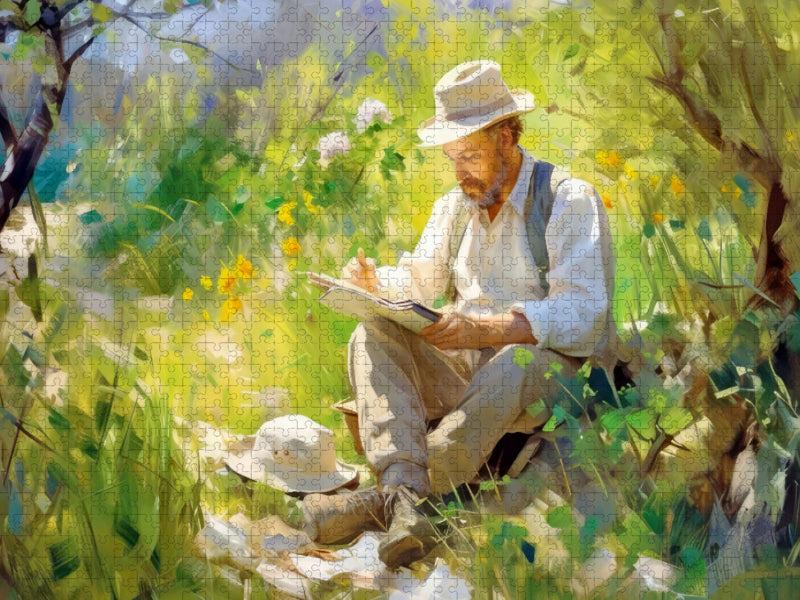 Malen in der Natur - CALVENDO Foto-Puzzle'