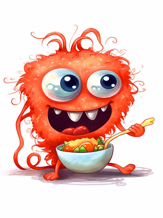 Spagettimonster bittet zu Tisch - CALVENDO Foto-Puzzle'