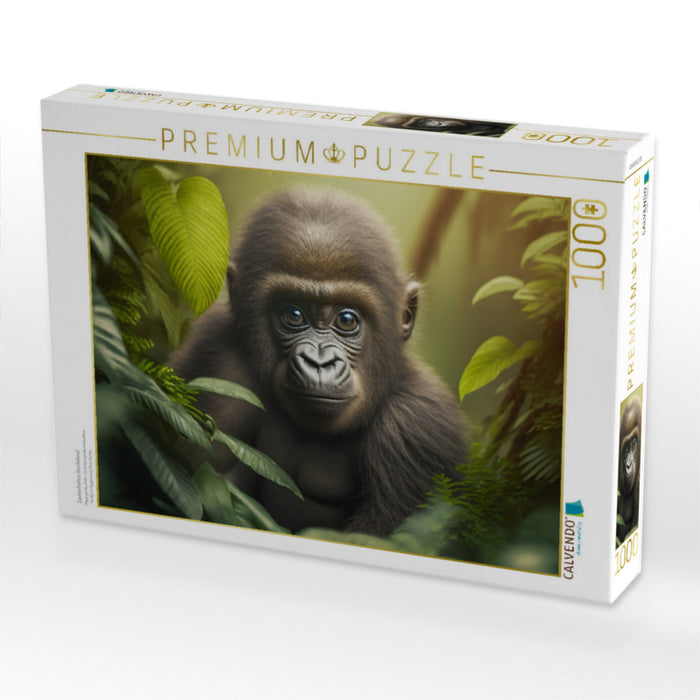 Zauberhaftes Gorillakind - CALVENDO Foto-Puzzle'