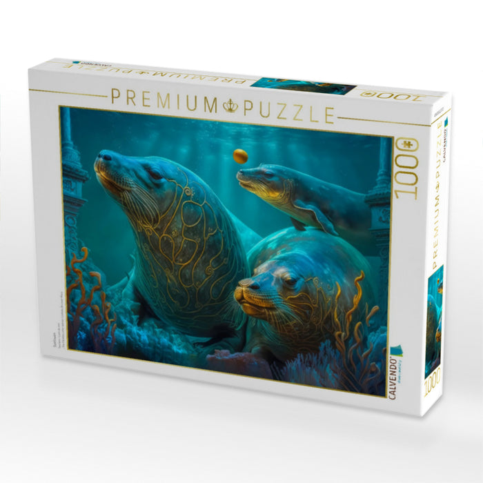 Seelöwen - CALVENDO Foto-Puzzle'