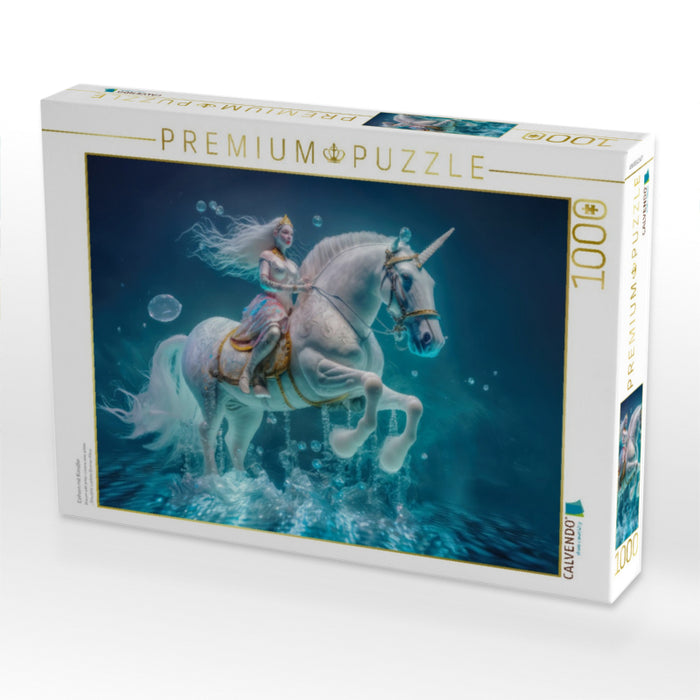 Einhorn mit Künstler - CALVENDO Foto-Puzzle'