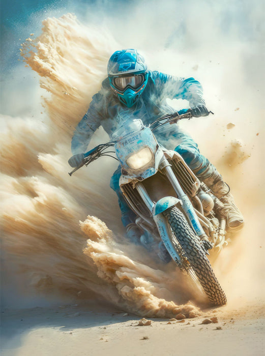 Motorradrennen in der Wüste - CALVENDO Foto-Puzzle'
