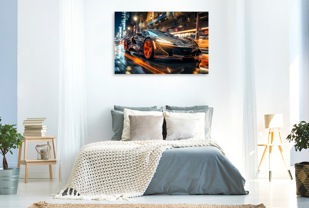 Premium textile canvas sports car 