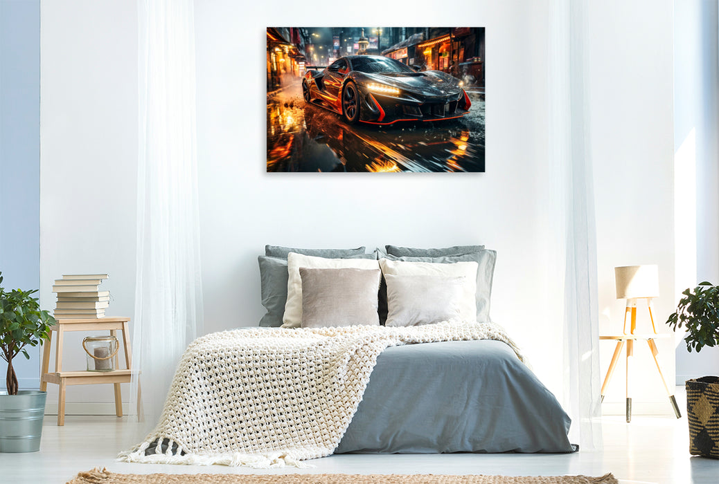 Premium textile canvas sports car 