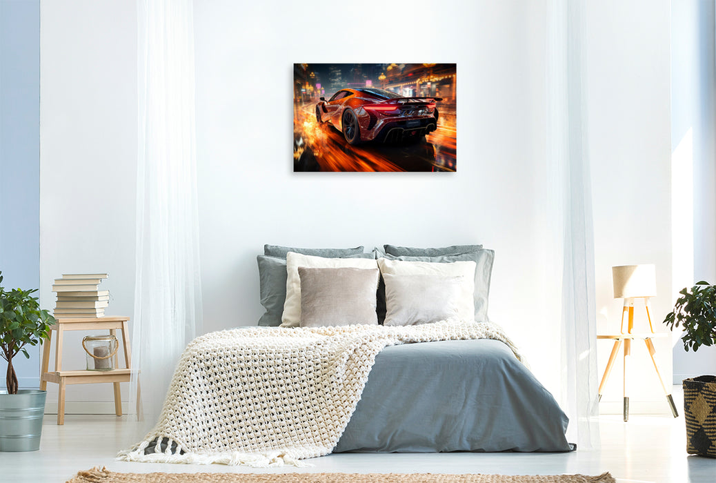 Premium textile canvas sports car 