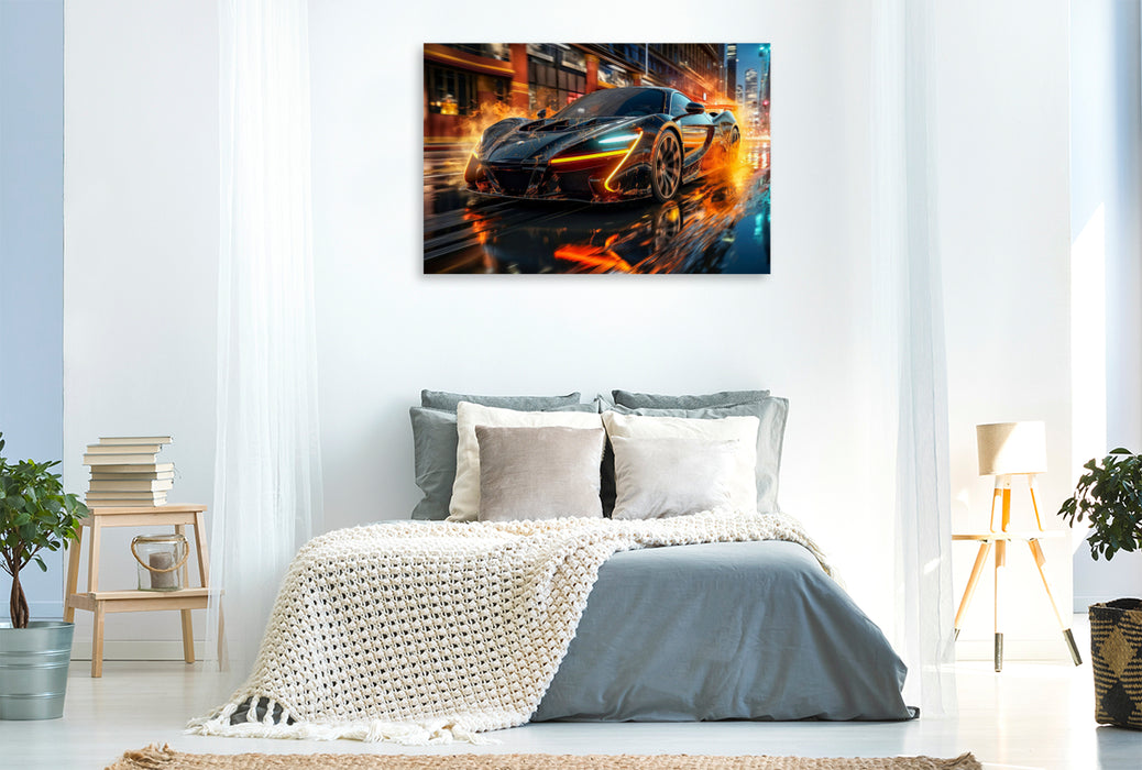 Premium textile canvas sports car 