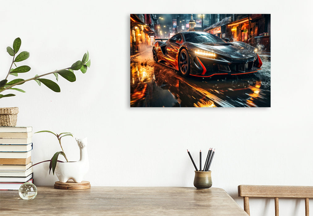 Premium textile canvas sports car 