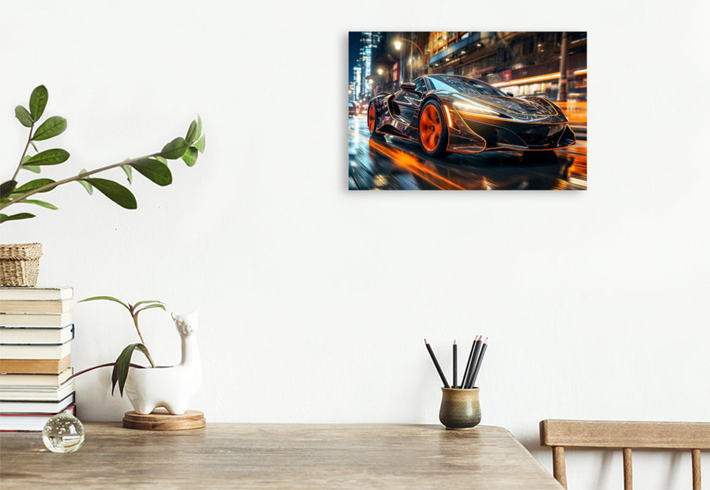 Premium textile canvas sports car 