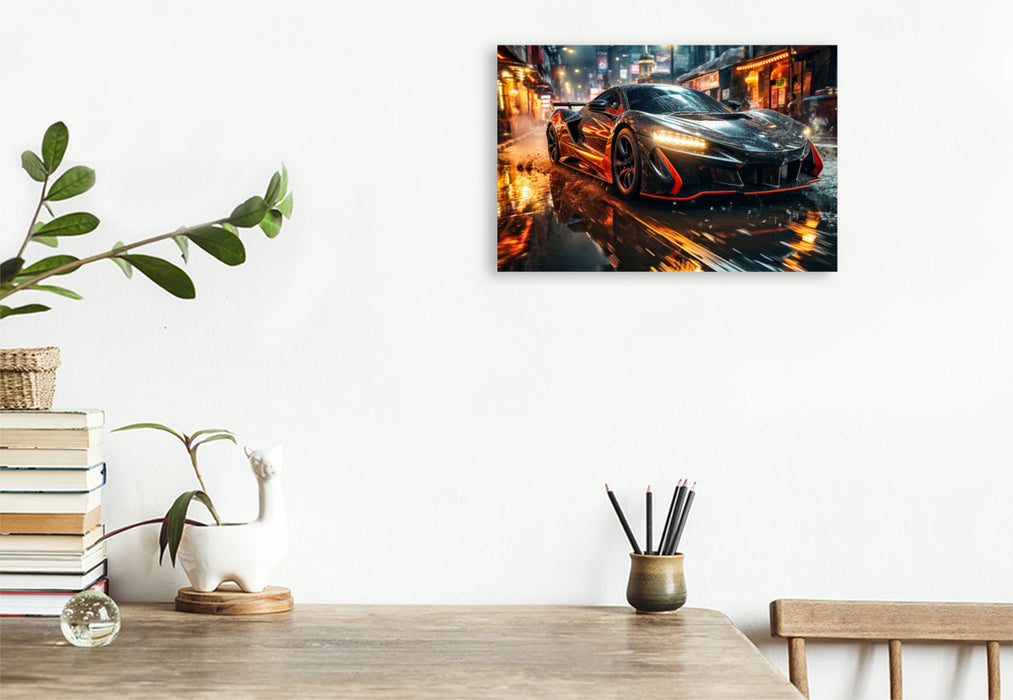 Premium textile canvas sports car 