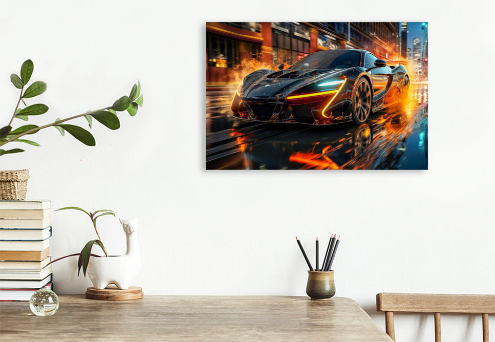 Premium textile canvas sports car 