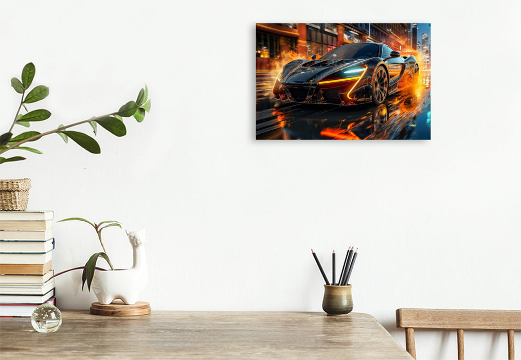 Premium textile canvas sports car 