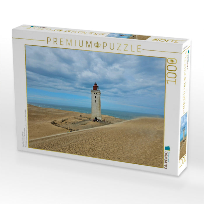 Leuchtturm in Lønstrup - CALVENDO Foto-Puzzle'
