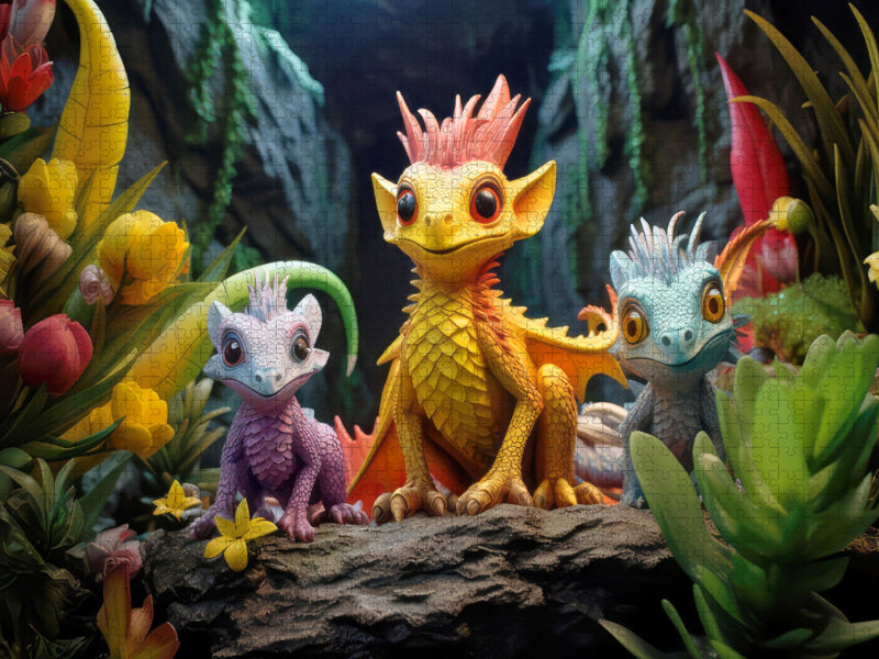 Spielzeugdrache - CALVENDO Foto-Puzzle'