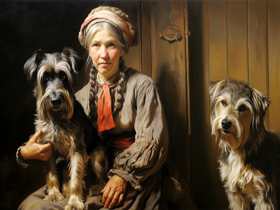 Ein Motiv aus dem Kalender "Dame mit Hund" - CALVENDO Foto-Puzzle'