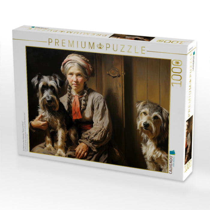 Ein Motiv aus dem Kalender "Dame mit Hund" - CALVENDO Foto-Puzzle'