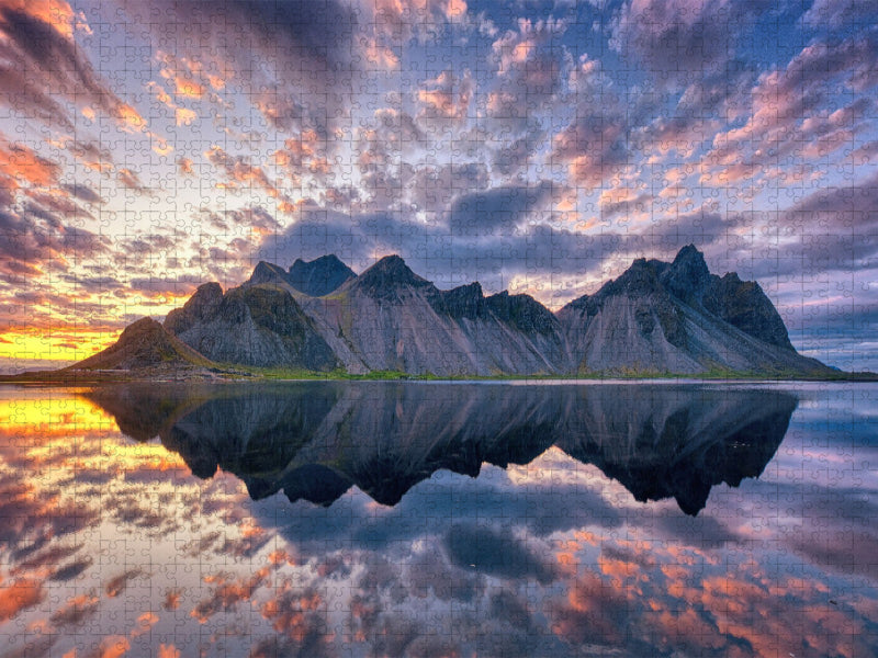 Mittsommer am Vestrahorn - CALVENDO Foto-Puzzle'