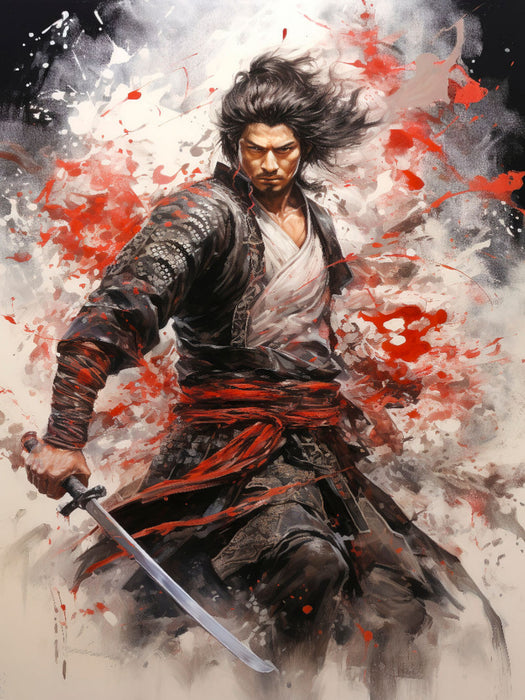 Der willensstarke Samurai - CALVENDO Foto-Puzzle'