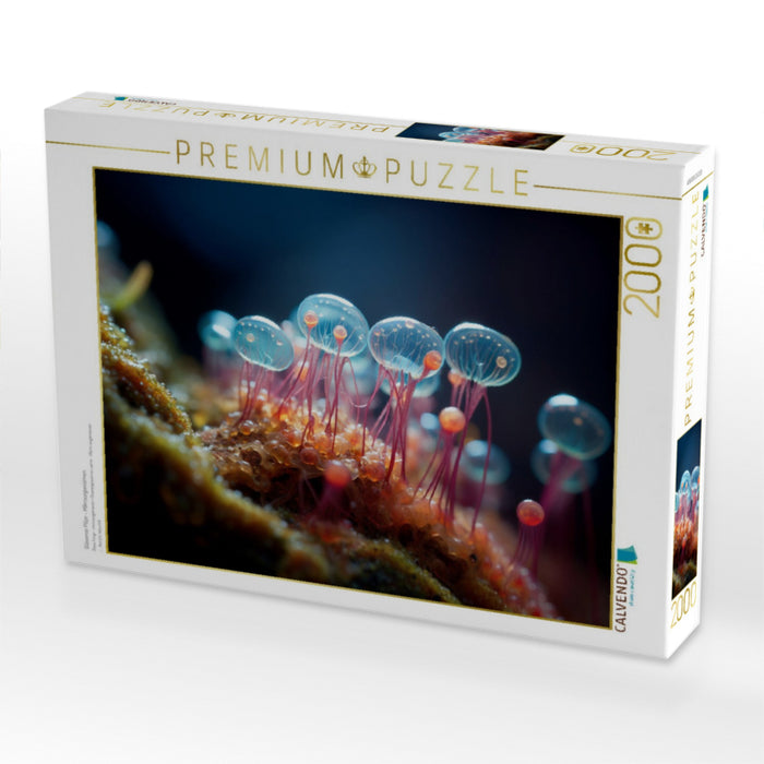 Gläserne Pilze - Mikroorganismen - CALVENDO Foto-Puzzle'