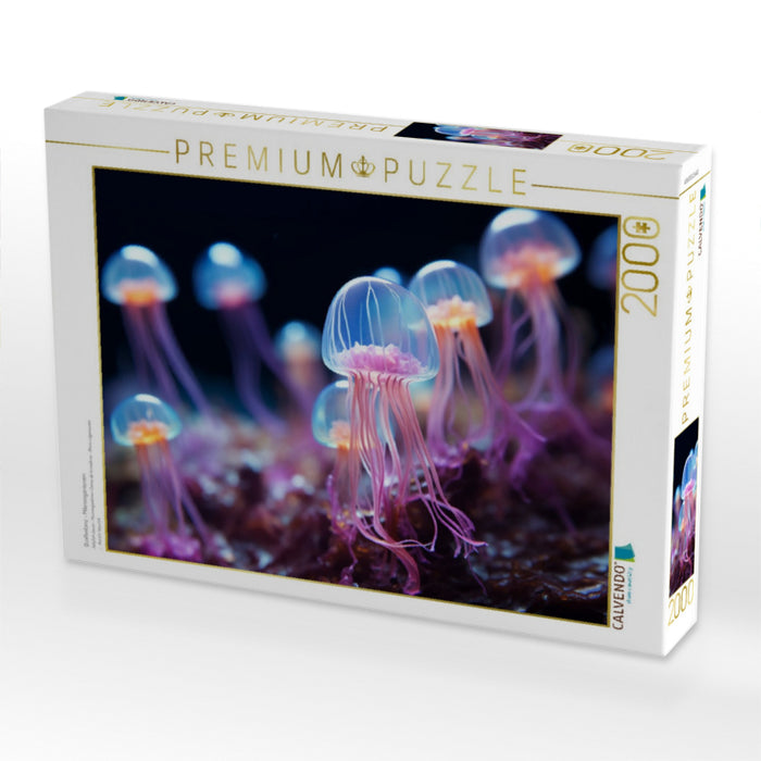 Quallentanz - Mikroorganismen - CALVENDO Foto-Puzzle'