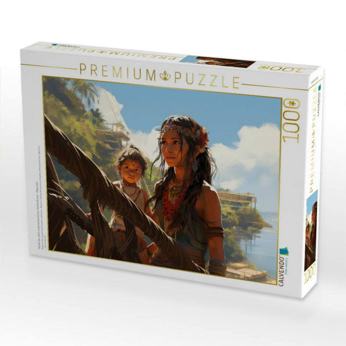 Kinder der alten südamerikanischen Hochkulturen - Maya Inka - CALVENDO Foto-Puzzle'