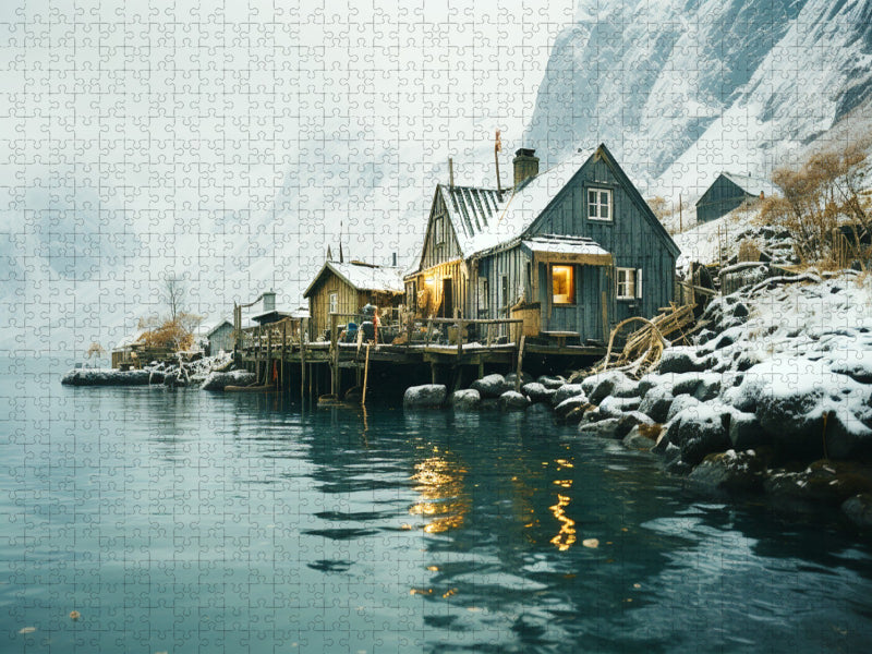 Nebeltag - CALVENDO Foto-Puzzle'