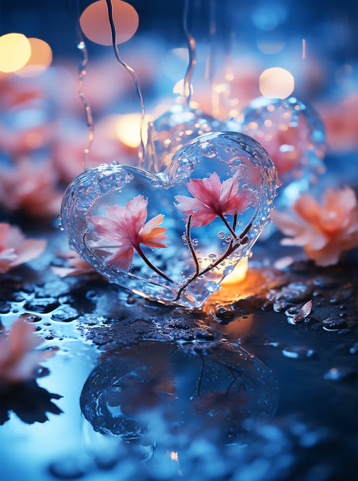 Blumen-Herz - CALVENDO Foto-Puzzle'