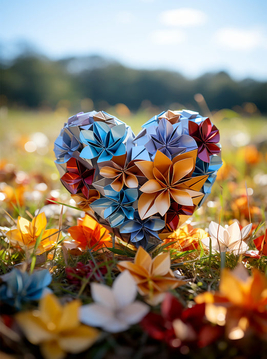 Origami-Herz - CALVENDO Foto-Puzzle'