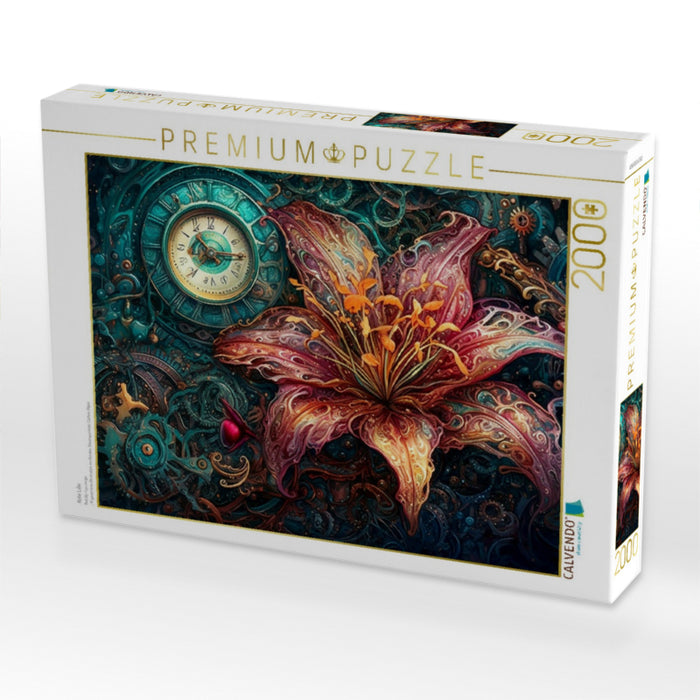 Rote Lilie - CALVENDO Foto-Puzzle'