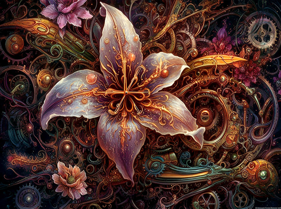 Goldene Lilie - CALVENDO Foto-Puzzle'