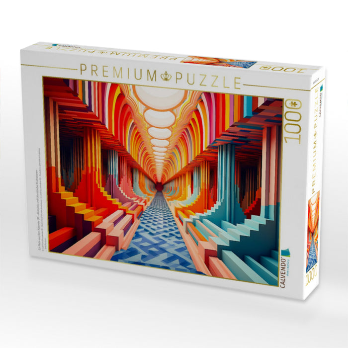 Ein Motiv aus dem Kalender 3D - Abstrakte und futuristische Illustrationen - CALVENDO Foto-Puzzle'
