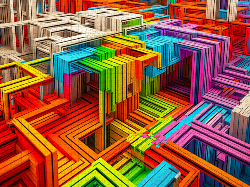 Ein Motiv aus dem Kalender 3D - Abstrakte und futuristische Illustrationen - CALVENDO Foto-Puzzle'