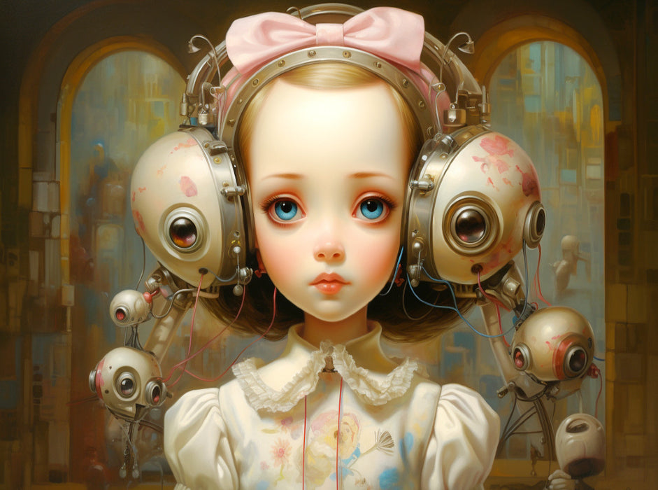 Liebliche Roboter Puppe - CALVENDO Foto-Puzzle'