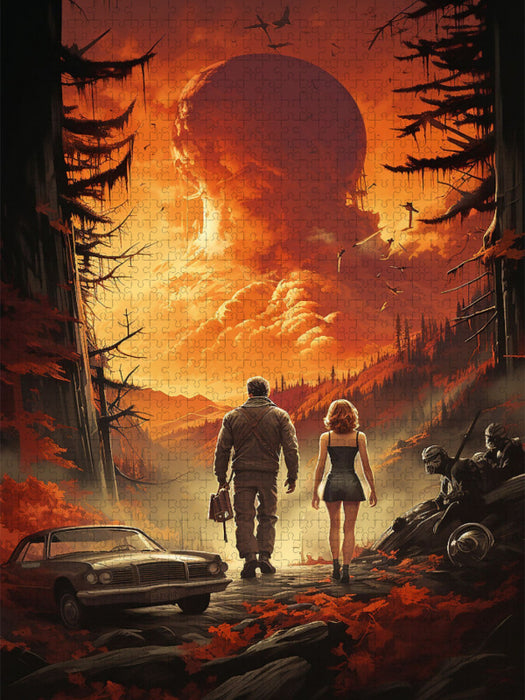Fürs Überleben geboren - historisches Filmplakat zu einem Film, der nie gedreht wurde - CALVENDO Foto-Puzzle'