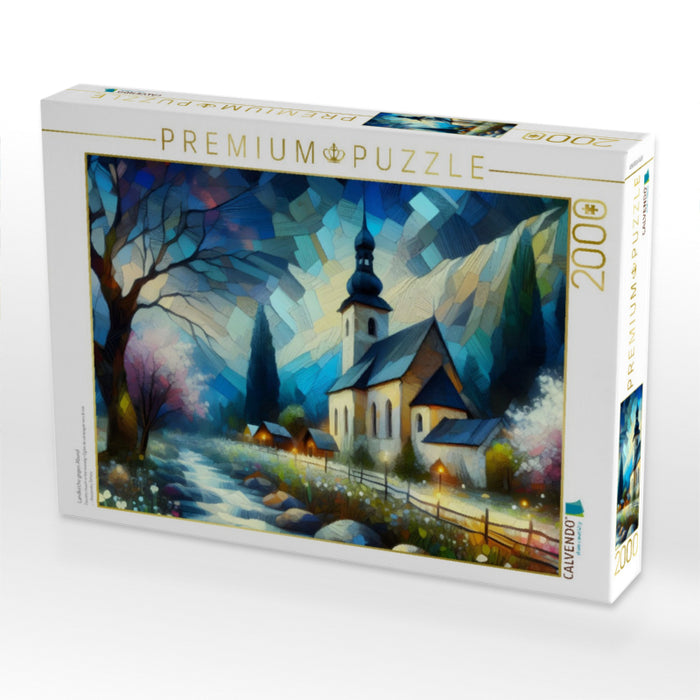 Landkirche gegen Abend - CALVENDO Foto-Puzzle'