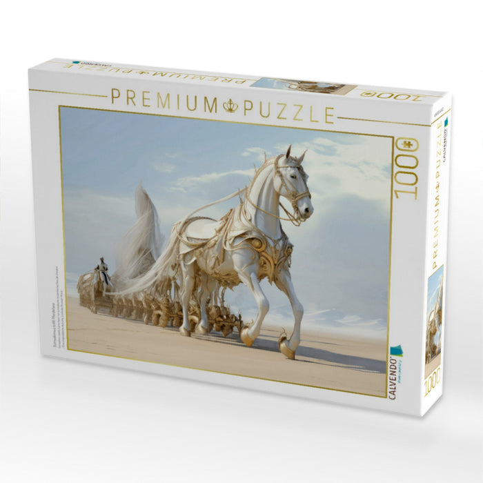 Surrealismus trifft Pferdefans - CALVENDO Foto-Puzzle'