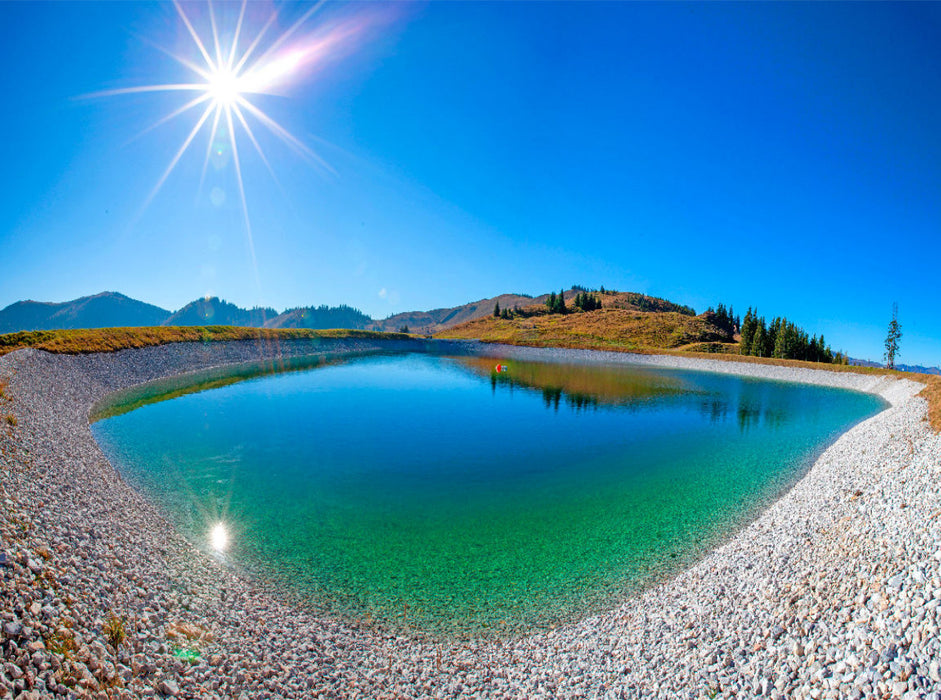 Der Speichersee in Mühlbach am Hochkönig - CALVENDO Foto-Puzzle'
