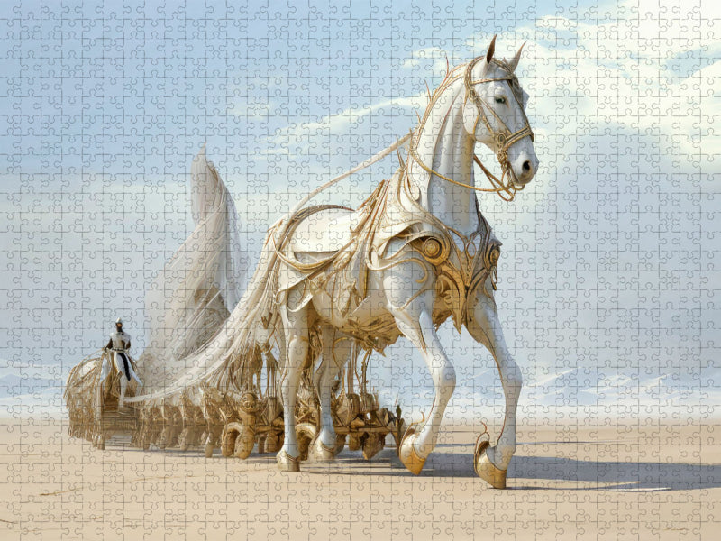 Surrealismus trifft Pferdefans - CALVENDO Foto-Puzzle'