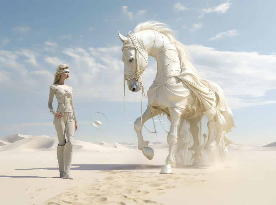 Surrealismus trifft Pferdefans - CALVENDO Foto-Puzzle'